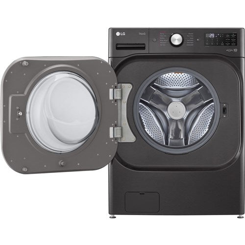 LG - 5.2 CF Mega Capacity Front Load Washer with TurboWash, Steam, AIDD, WIFI - WM8900HBA