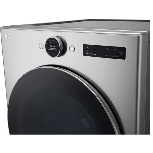 LG - 7.4 CF Ultra Large Capacity Gas Dryer w/ Sensor Dry, TurboSteam, Wi-Fi - DLGX5501V