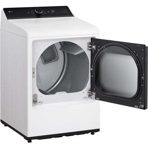 LG - 7.3 CF Electric Dryer, Wi-Fi, Easy Load, AI Sensor Dry - DLE8400WE