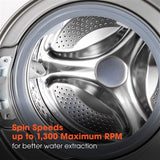 Magic Chef - 2.7 Cu Ft Washer Dryer Combo - Grey - MCSCWD27S5