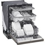 LG - 24" Front Control Dishwasher, 48 dBA, QuadWash, EasyRack Plus, 3rd Rack - LDFN4542D