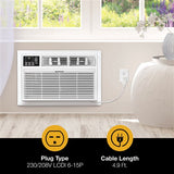 Arctic Wind - 12,000 BTU (DOE) 230-Volt Through-The-Wall Air Conditioner Cools 550 sq. ft. with Remote in White | WHAT122-2BW