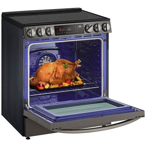 LG - 6.3 CF Smart Electric Slide-In Range, Air Fry, Fan Convection, ESTAR - LSEL6333ZE