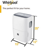 WHIRLPOOL - 40 Pint Dehumidifier with Pump, White, E-Star | WHAD40PCW