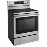 LG - 6.3 CF / 30" Smart Electric Range, New Handle, AirFry, InstaView, ESTAR - LREN6325XE