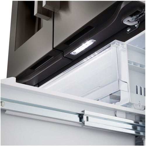 LG - 25 CF Standard Depth Max French Door with Dual Handle, 33 Wide, Dual Ice - LF25H6330D