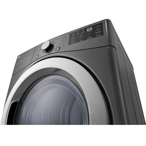 LG - 7.4 CF Ultra Large Capacity Electric Dryer with Sensor Dry, NFC Tag On - DLE3470M