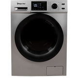 Magic Chef - 2.7 Cu Ft Washer Dryer Combo - Grey - MCSCWD27S5