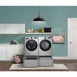 LG - 4.5 CF Front Load Washer (WM5500HVA) & 7.4 CF Electric Dryer (DLEX5500V) - WM5500HVA-E-KIT