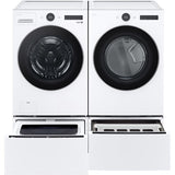 LG - 4.5 CF Front Load Washer (WM5500HWA) & 7.4 CF Electric Dryer (DLEX5500W) - WM5500HWA-E-KIT