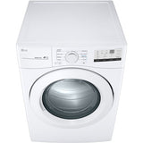 LG - 4.5 CF Front Load Washer (WM3400CW) & 7.4 CF Gas Dryer (DLG3401W) - WM3400CW-G-KIT
