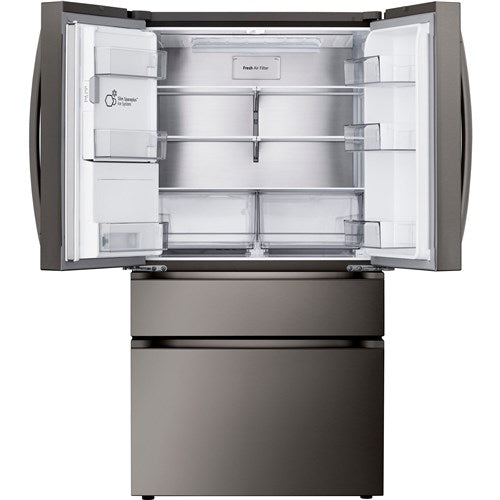 LG - 29 CF 4-Door French Door Refrigerator, Full Convert Drawer, Dual Handle - LF29H8330D