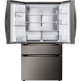 LG - 29 CF 4-Door French Door Refrigerator, Full Convert Drawer, Dual Handle - LF29H8330D