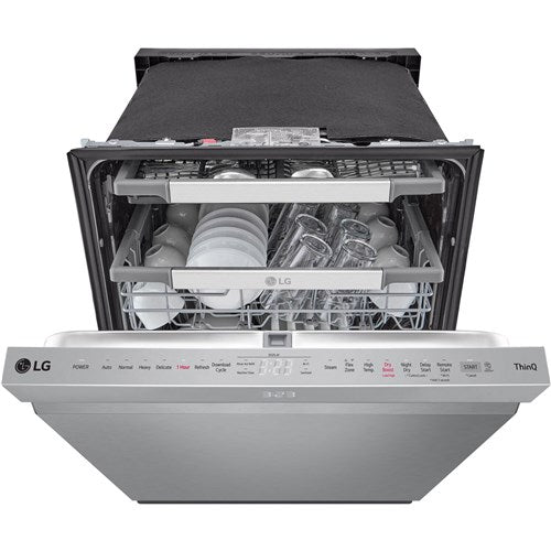 LG - 24" Top Control Dishwasher, 42dB, Smart WiFi, QuadWash Pro, Dynamic Dry - LDPH7972S