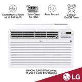 LG - 10,000 BTU Thru-the-Wall Air Conditioner with Heat, 230V | LT1033HNR