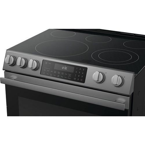 Sharp - 6.3 CF / 30" Electric Slide-In Range, Convection, AirFry - SSR3065JS