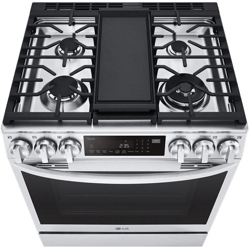 LG - 6.3 CF Dual Fuel Slide-In Range, ProBake Convection InstaView, Air Fry - LSDL6336F