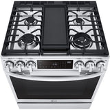 LG - 6.3 CF Dual Fuel Slide-In Range, ProBake Convection InstaView, Air Fry - LSDL6336F