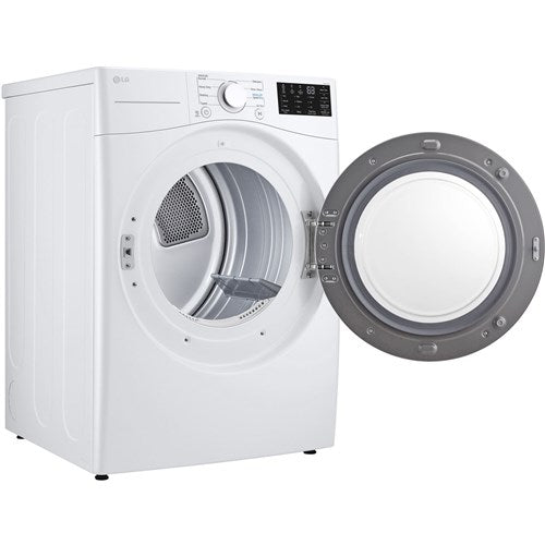 LG - 7.4 CF Ultra Large Capacity Electric Dryer with Sensor Dry, NFC Tag On - DLE3470W
