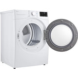 LG - 7.4 CF Ultra Large Capacity Electric Dryer with Sensor Dry, NFC Tag On - DLE3470W
