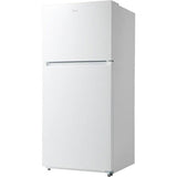 Midea - 21 CF Top Mount Refrigerator, Glass Shelves, Ice Maker Ready, ESTAR - MRT21D3BWW
