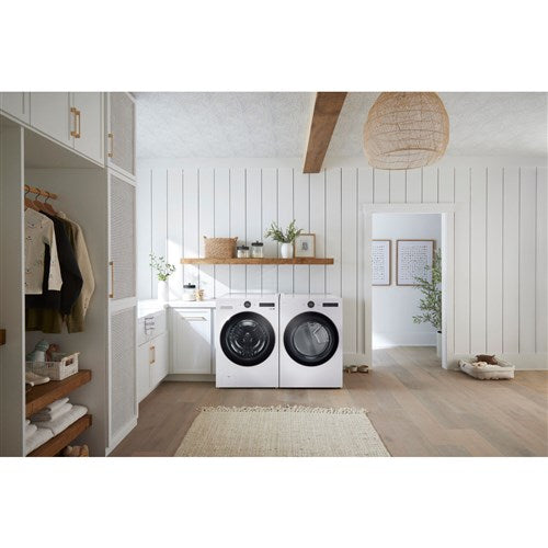 LG - 7.4 CF Ultra Large Capacity Gas Dryer w/ Sensor Dry, TurboSteam, Wi-Fi - DLGX6501W