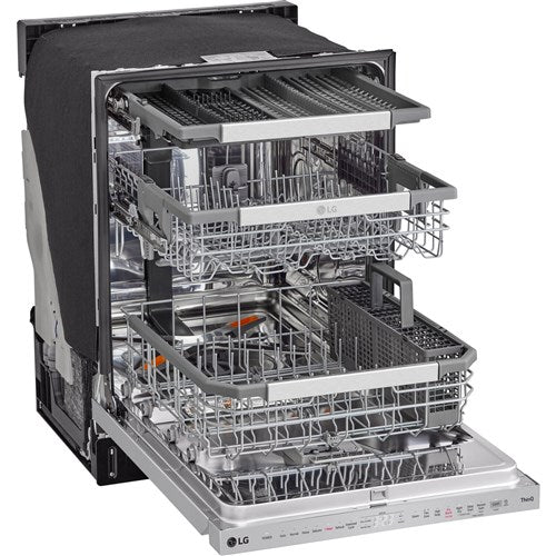 LG - 24" Top Control Dishwasher, 42dB, Smart WiFi, QuadWash Pro, Dynamic Dry - LDPH7972S