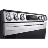 LG - 6.3 CF Electric Single Oven Slide-In Range, Air Fry, ThinQ, Self Clean - LSEL6333F