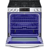 LG - 5.8 CF Gas Single Oven Slide-In Range, EasyClean Plus Self Clean, ThinQ - LSGL5831F