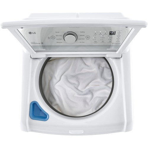 LG - 4.3 CF Top Load Washer (WT7000CW) & 7.3 CF Gas Dryer (DLG7001W) - WT7000CW-G-KIT