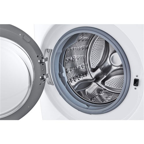 LG - 4.5 CF Front Load Washer (WM3400CW) & 7.4 CF Electric Dryer (DLE3400W) - WM3400CW-E-KIT