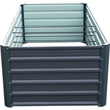 Hanover - Galvanized Steel Raised Rectangle Garden Bed 71"x35"x22" - Grey - HANRECGB-4GRY