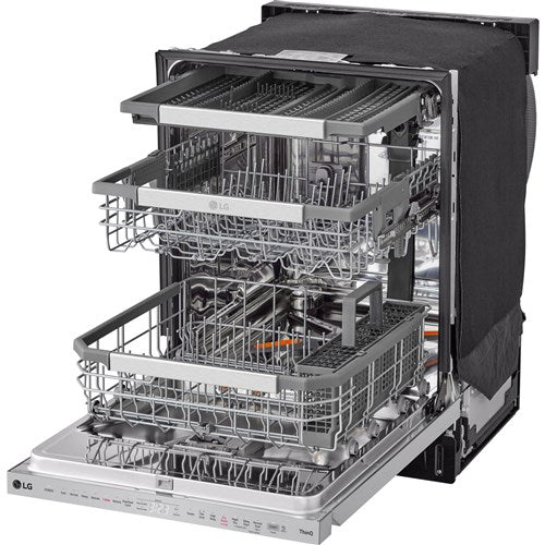 LG - 24" Top Control Dishwasher, 42dB, Smart WiFi, QuadWash Pro, Dynamic Dry - LDPH7972S