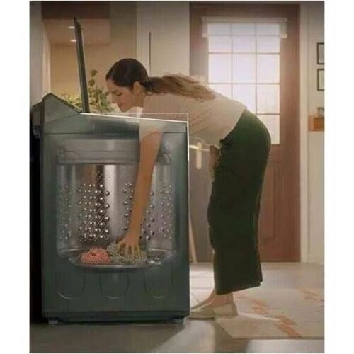 LG - 5.5 CF Top Load Washer,LCD Digital Dial Control,TurboWash3D,Easy Unload - WT8600CB