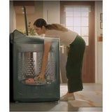 LG - 5.5 CF Top Load Washer,LCD Digital Dial Control,TurboWash3D,Easy Unload - WT8600CB
