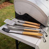Cuisinart Grill - Ash BBQ Toolset 4 Piece, Wood is Sealed | CGS-1100