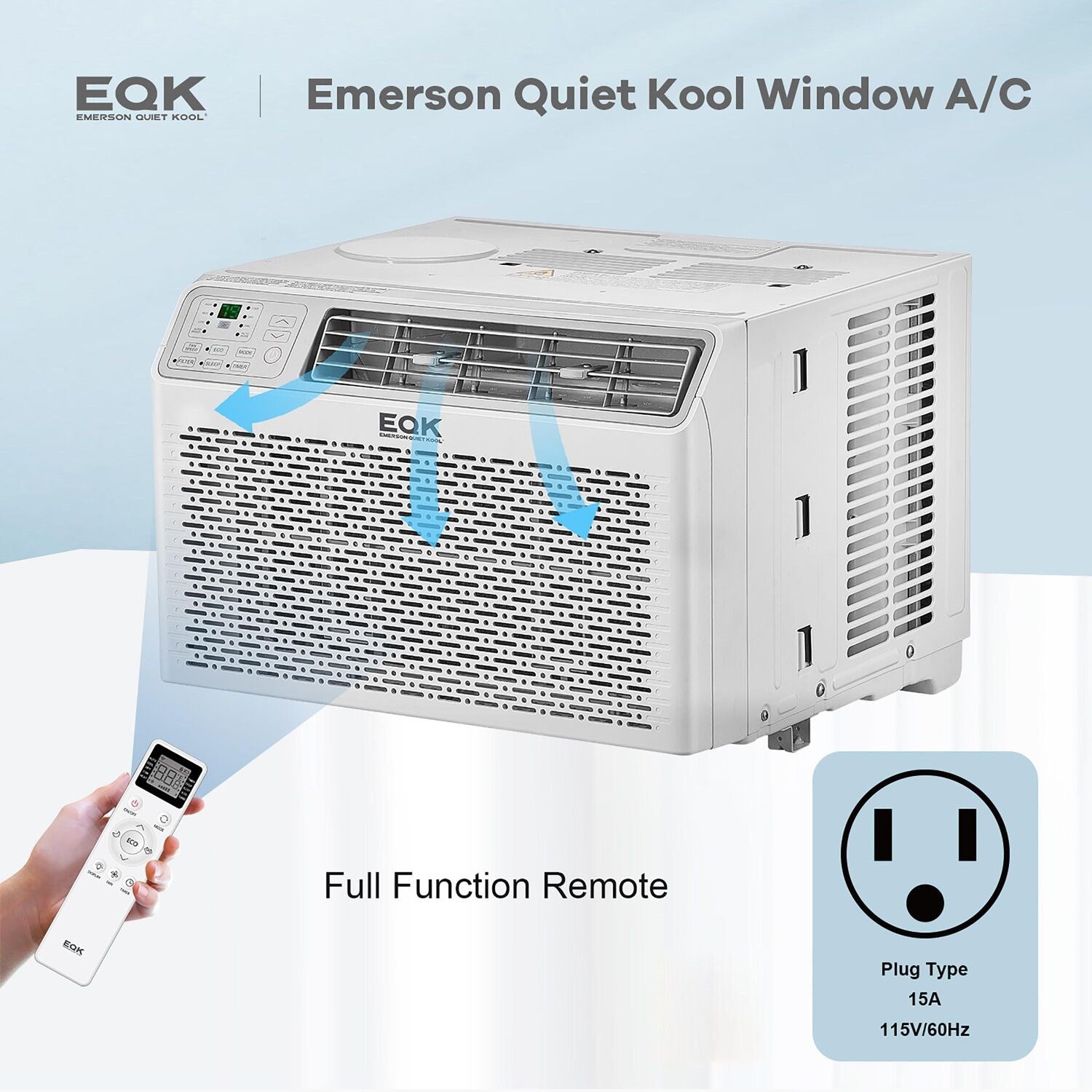Emerson Quiet - 10000BTU Window Air Conditioner with Wifi Controls - EARC10RSE1A