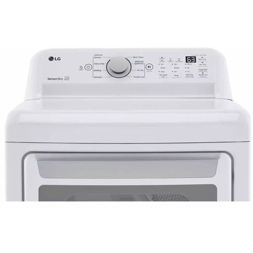 LG - 4.8 Top Load Washer (WT7155CW) & 7.3 CF Electric Dryer (DLE7150W) - WT7155CW-E-KIT