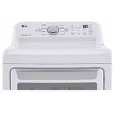 LG - 4.8 Top Load Washer (WT7155CW) & 7.3 CF Electric Dryer (DLE7150W) - WT7155CW-E-KIT
