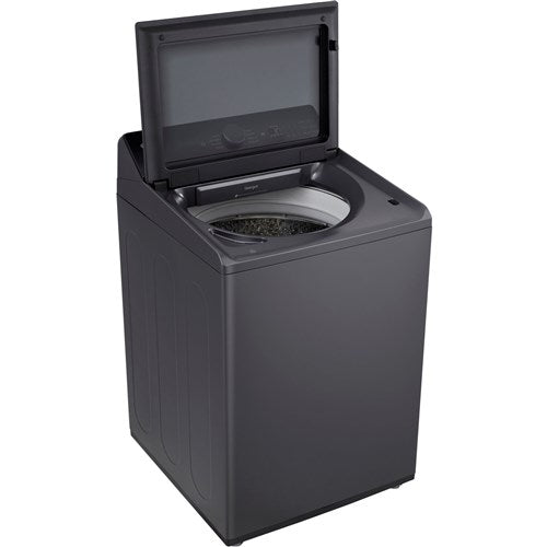 LG - 5.5 CF Top Load Washer, TurboWash 3D, Wi-Fi, Easy Unload, Agitator - WT8405CB