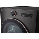 LG - 7.4 CF Ultra Large Capacity Electric Dryer w/ Sensor Dry and TurboSteam - DLEX6500B