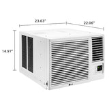 LG - 12,000 BTU Window Air Conditioner/Heater, R32 - LW1223HR