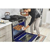 LG - 6.3 CF Electric Single Oven Slide-In Range, Instaview, Air Fry, ThingQ - LSEL6335FE