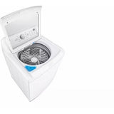 LG - 4.8 Top Load Washer (WT7155CW) & 7.3 CF Electric Dryer (DLE7150W) - WT7155CW-E-KIT