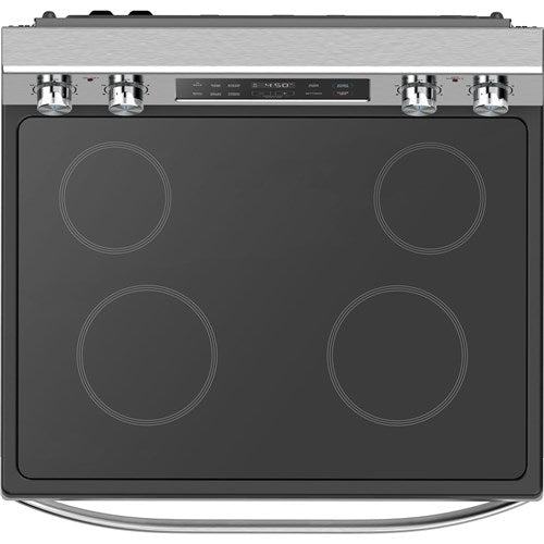 Midea - 30" Electric Range with Steam Clean - MER30S2AST