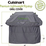 Cuisinart Grill - Premium Lightweight 60" Grill Cover, Ripstop Fabric, Drawstrings - CGC-810