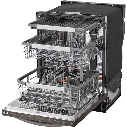LG - 24" Top Control Dishwasher, 42dB, Smart WiFi, QuadWash Pro, Dynamic Dry - LDTH7972D