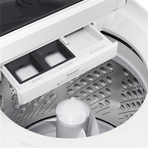 LG - 4.8 CF Top Load Agitator Washer, TurboWash3D, Wi-Fi, Easy Unload - WT8205CW