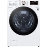 LG - 4.5 CF Front Load Washer (WM4000HWA) & 7.4 CF Gas Dryer (DLGX4001W) - WM4000HWA-G-KIT