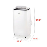 Honeywell - Honeywell 12, 000 BTU Portable Air Conditioner, Dehumidifier & Fan - White/Black | HM2CESAWK8